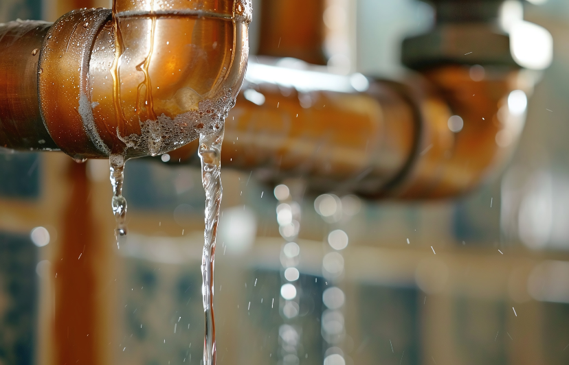 Inspector detecting pipe leak inside wall using moisture sensor by Best Inspector LA