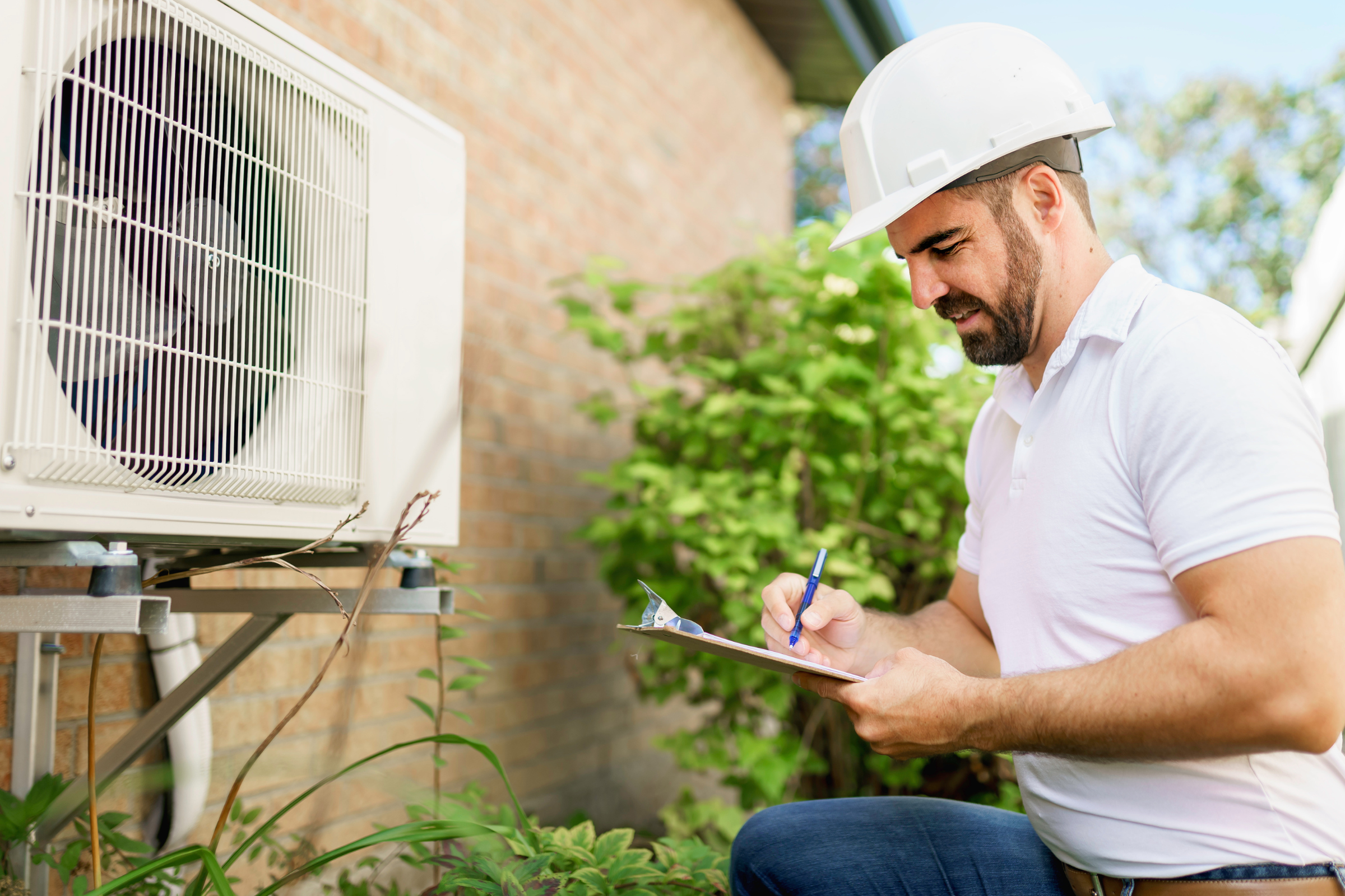 HVAC and major system inspection as part of a new home warranty service in Los Angeles
