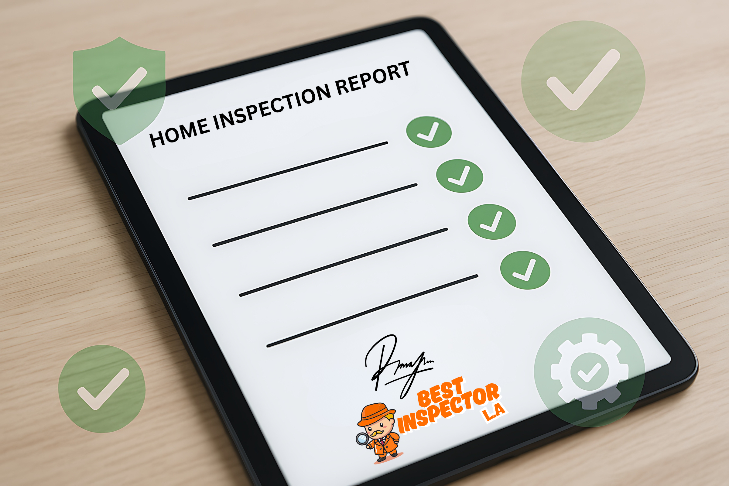 Detailed digital home inspection report provided by Best Inspector LA
